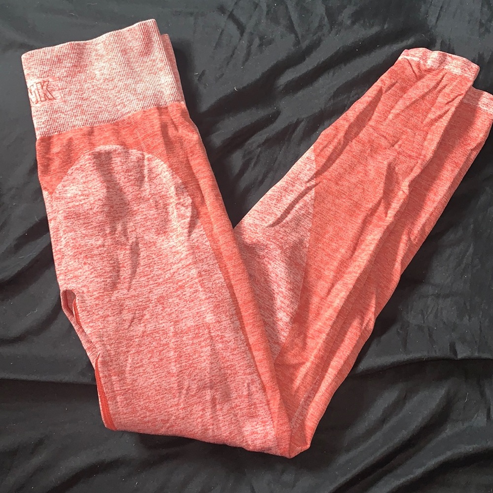 PINK contour high waisted Orange leggings